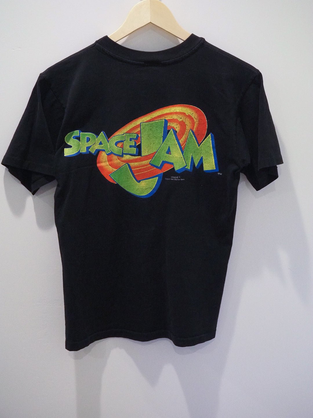 RARE Vintage 1996 Space Jam T-Shirt – Tune Squad Double - Sided Freeze USA Made Single Stitch Clothes - Warner Bros. - Afterthought Vintage