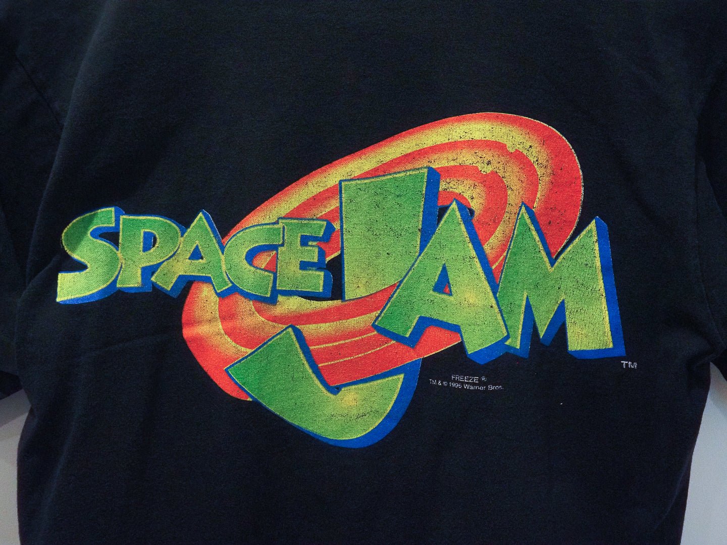 RARE Vintage 1996 Space Jam T-Shirt – Tune Squad Double - Sided Freeze USA Made Single Stitch Clothes - Warner Bros. - Afterthought Vintage
