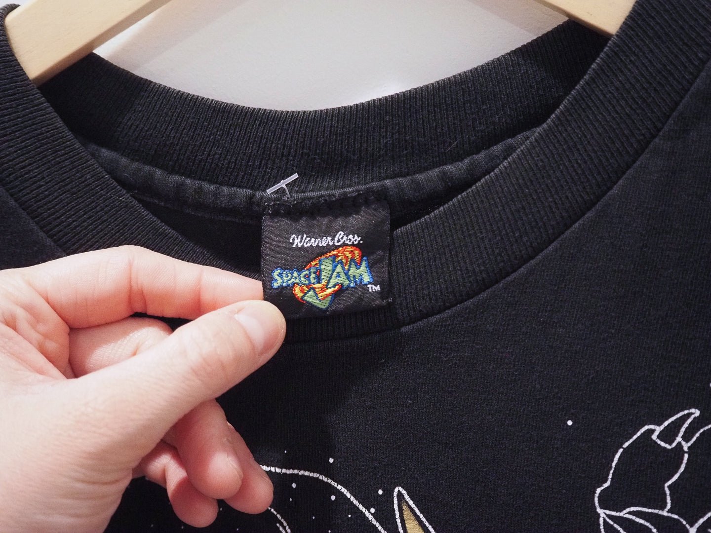 RARE Vintage 1996 Space Jam T-Shirt – Tune Squad Double - Sided Freeze USA Made Single Stitch Clothes - Warner Bros. - Afterthought Vintage