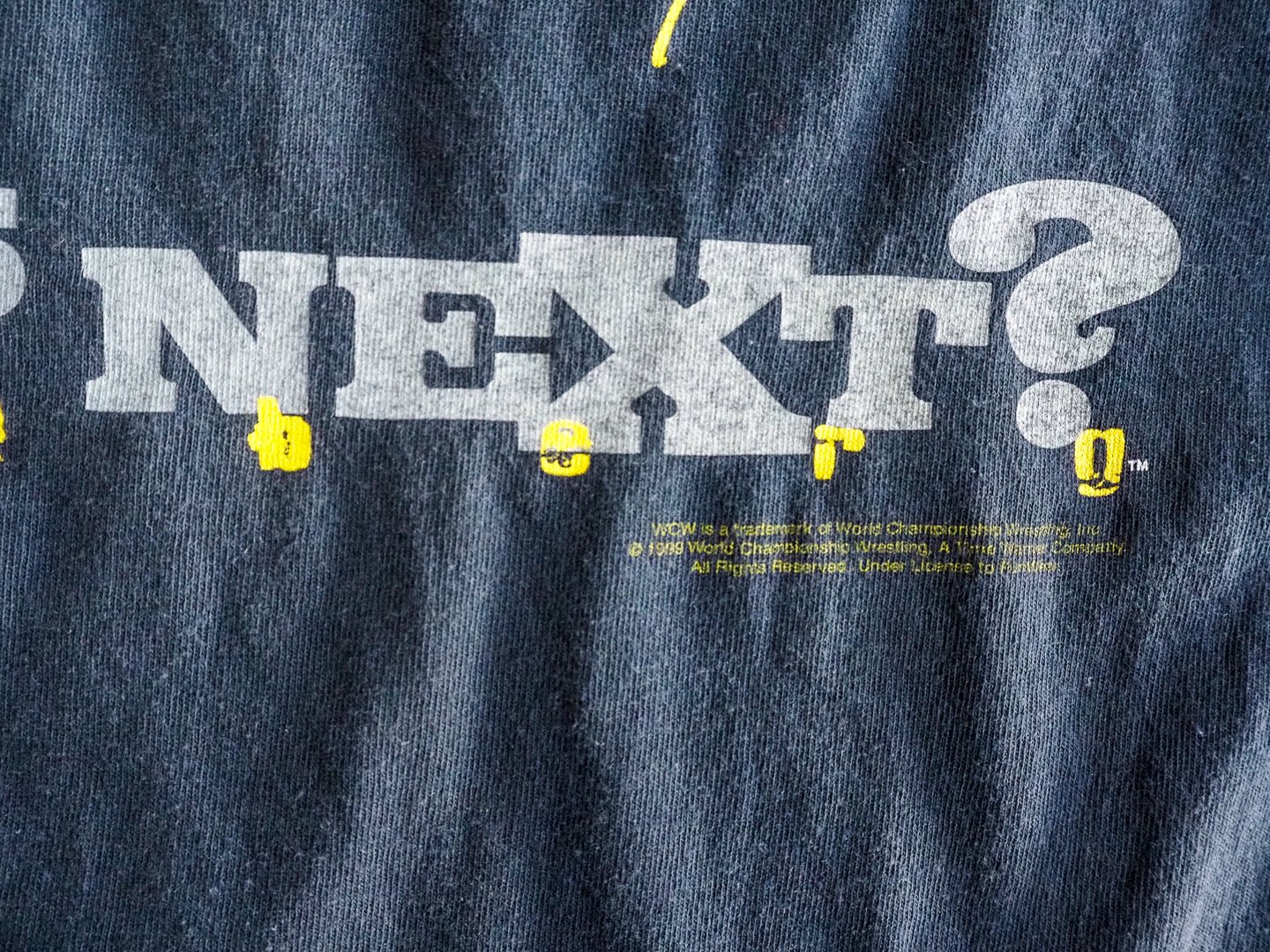 RARE Vintage 1998 WCW Goldberg T-Shirt – “Who’s Next?” Back Graphic, XXL Clothes - WCW - Afterthought Vintage