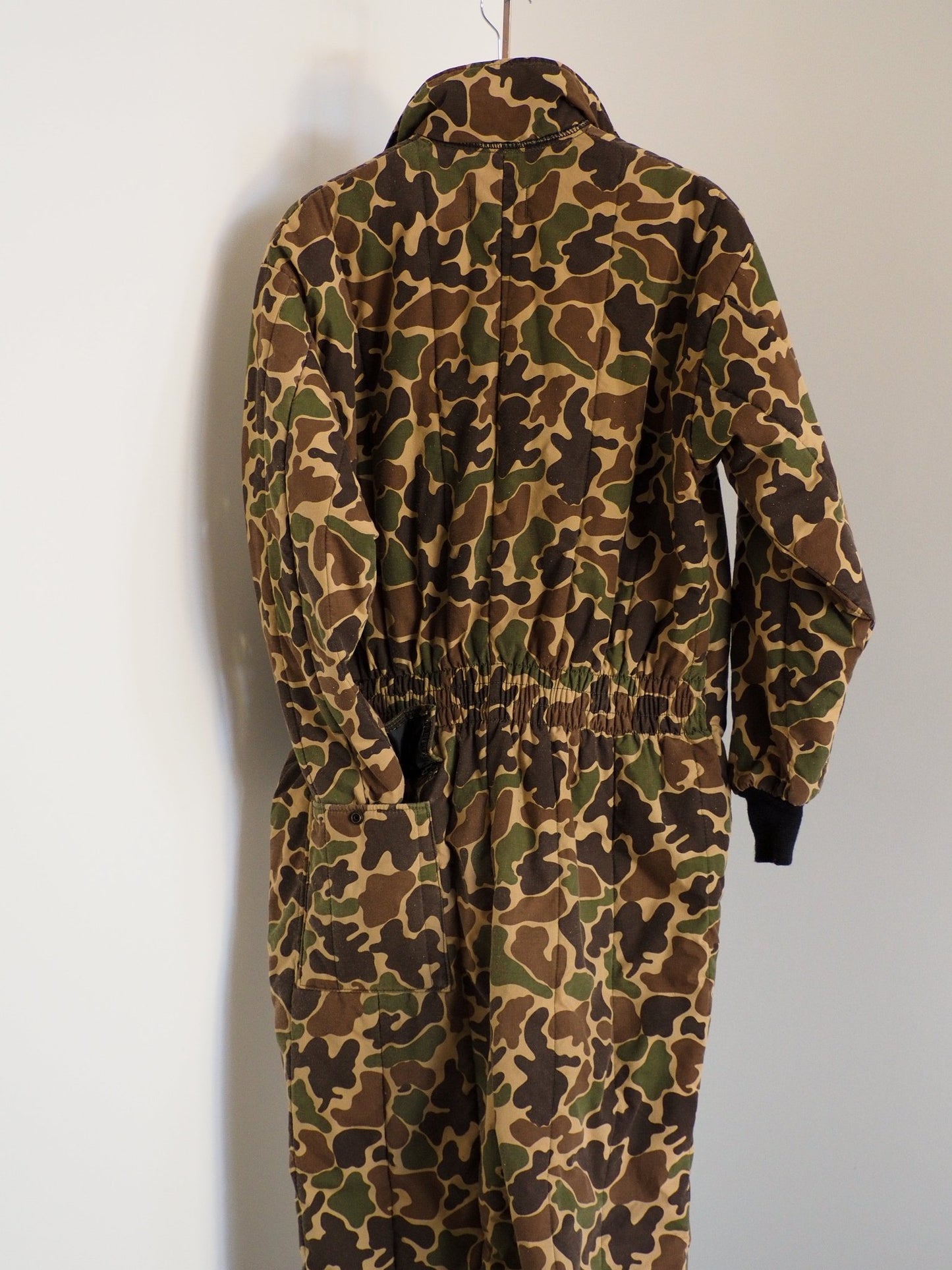 1970s Jim “Catfish” Hunter Saftbak Duck Camouflage Down Hunting Coveralls Clothes - Saftbak - Afterthought Vintage