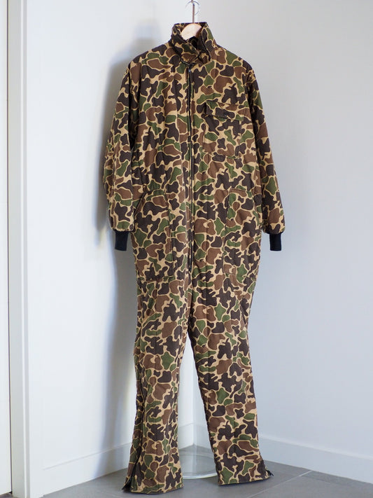 1970s Jim “Catfish” Hunter Saftbak Duck Camouflage Down Hunting Coveralls Clothes - Saftbak - Afterthought Vintage