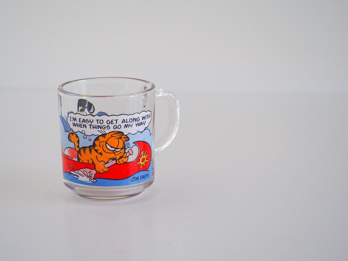 1978 Garfield McDonalds Glass Mugs Lifestyle - Afterthought Vintage