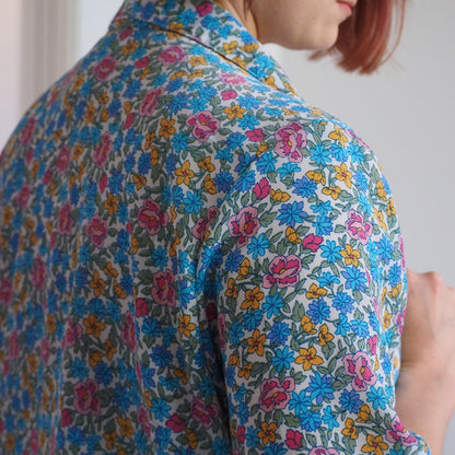 1980s Swann Floral Print Blouse Clothes - Afterthought Vintage