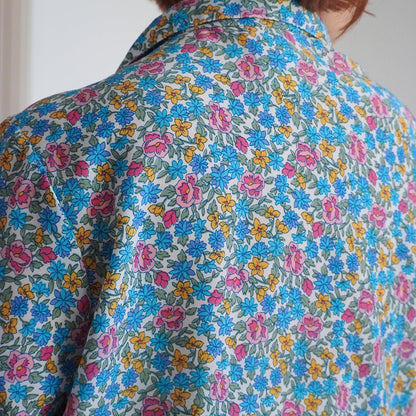 1980s Swann Floral Print Blouse Clothes - Afterthought Vintage