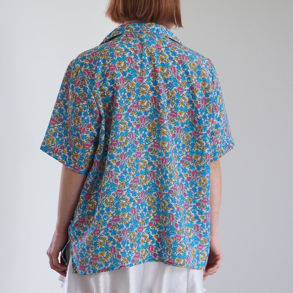 1980s Swann Floral Print Blouse Clothes - Afterthought Vintage