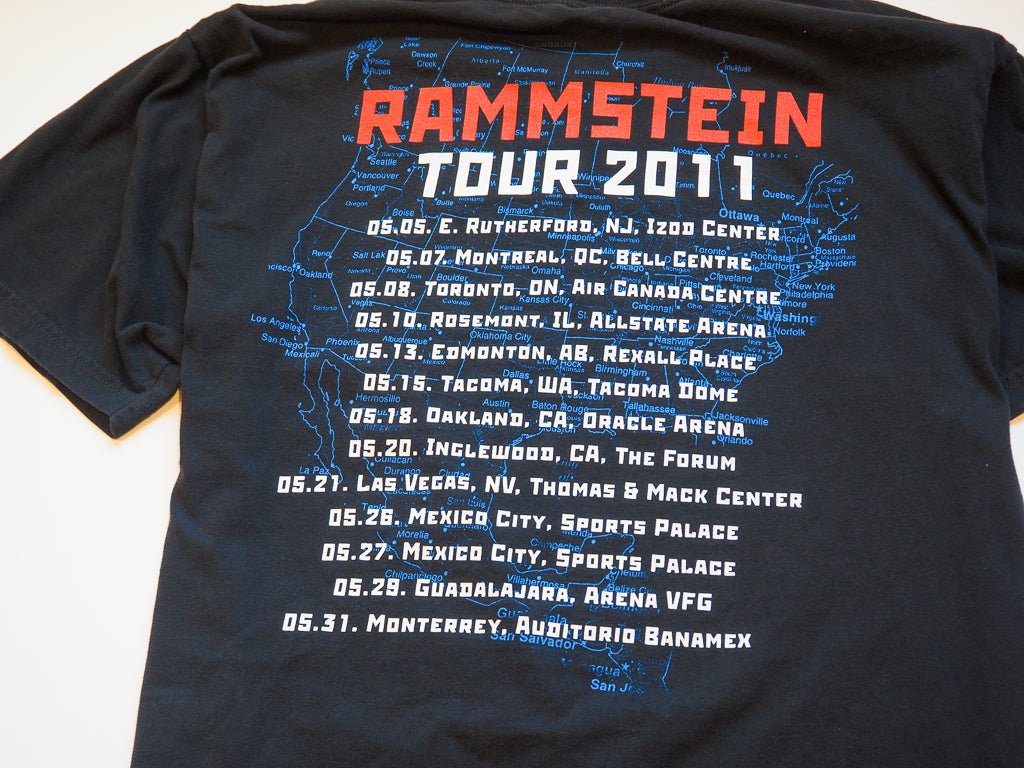 2011 Rammstein Tour Tee Clothes - Afterthought Vintage