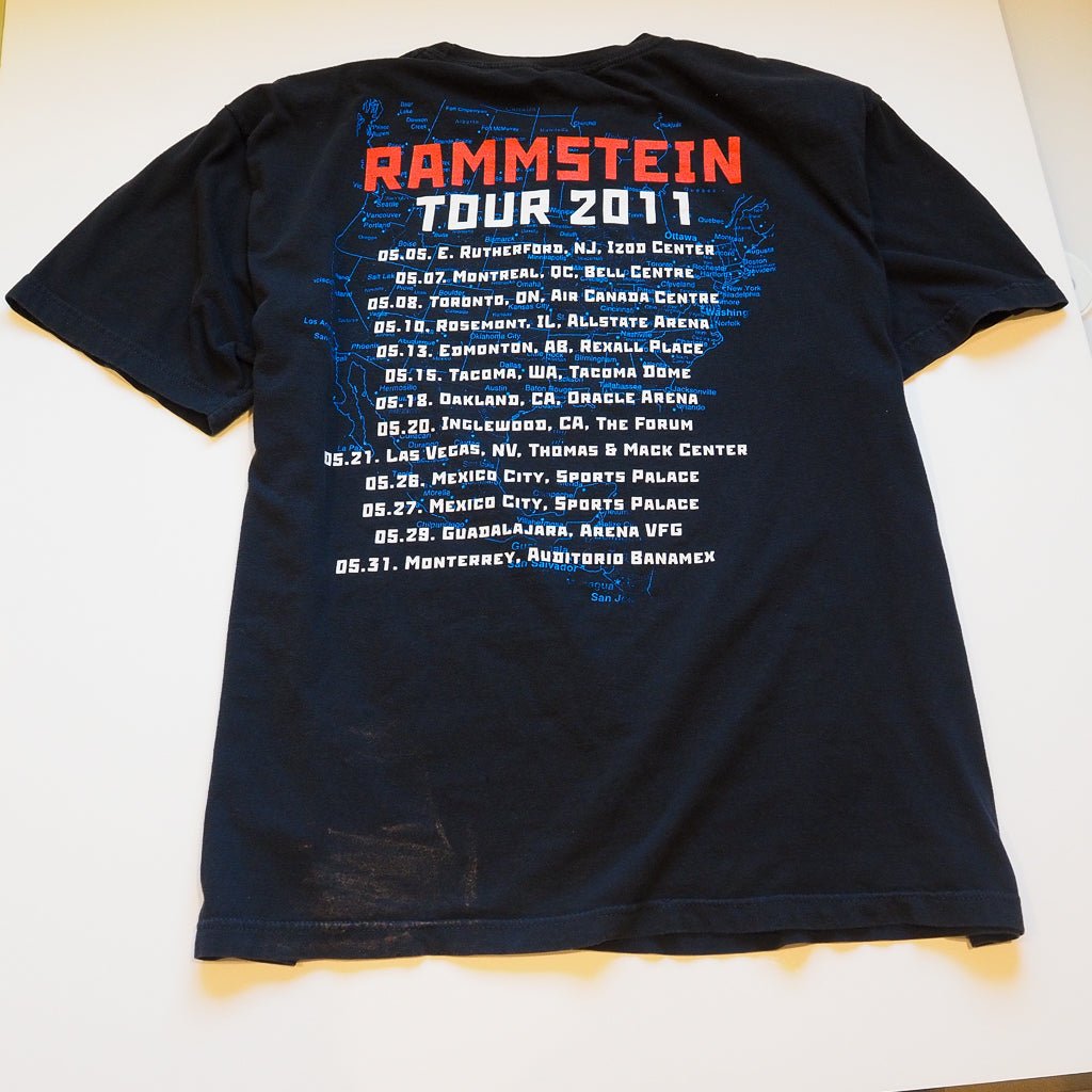 2011 Rammstein Tour Tee Clothes - Afterthought Vintage