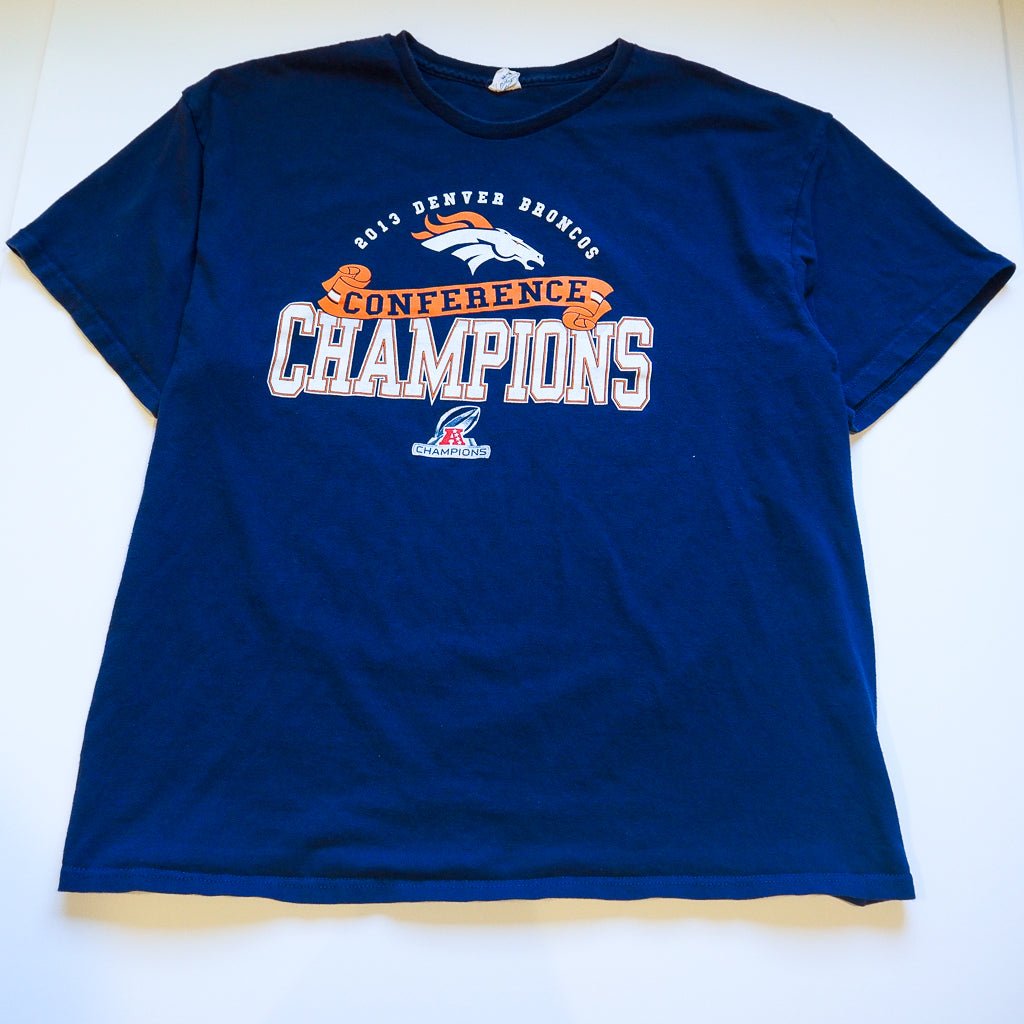 2013 Denver Broncos AFC Champions Tee Clothes - Afterthought Vintage