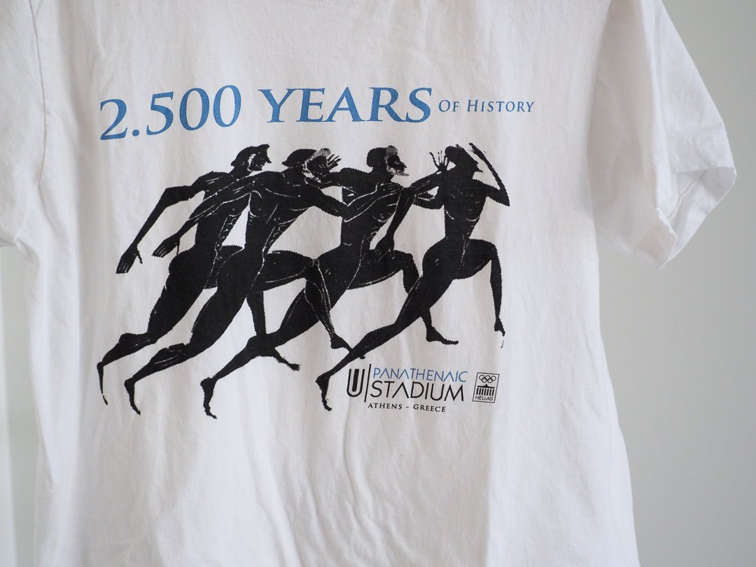 2,500 Yrs Of History Panathenaic Stadium Tourist T-Shirt Clothes - B.S. Evolution T - Afterthought Vintage