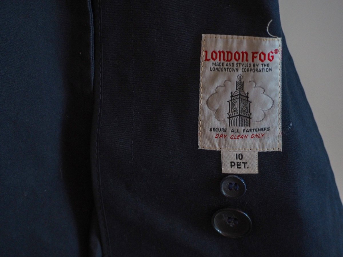 80s London Fog Navy Trench Coat w/ Removable Lining Clothes - Afterthought Vintage