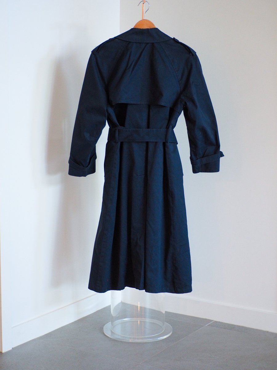 80s London Fog Navy Trench Coat w/ Removable Lining Clothes - Afterthought Vintage