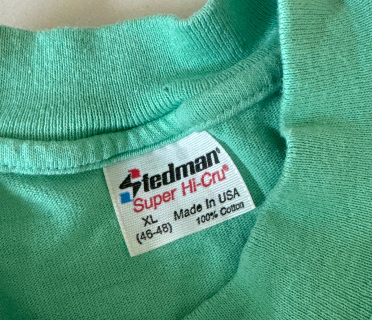 80s Stedman Super Hi - Cru Blank T-Shirt - Single Stitch Clothes - Afterthought Vintage