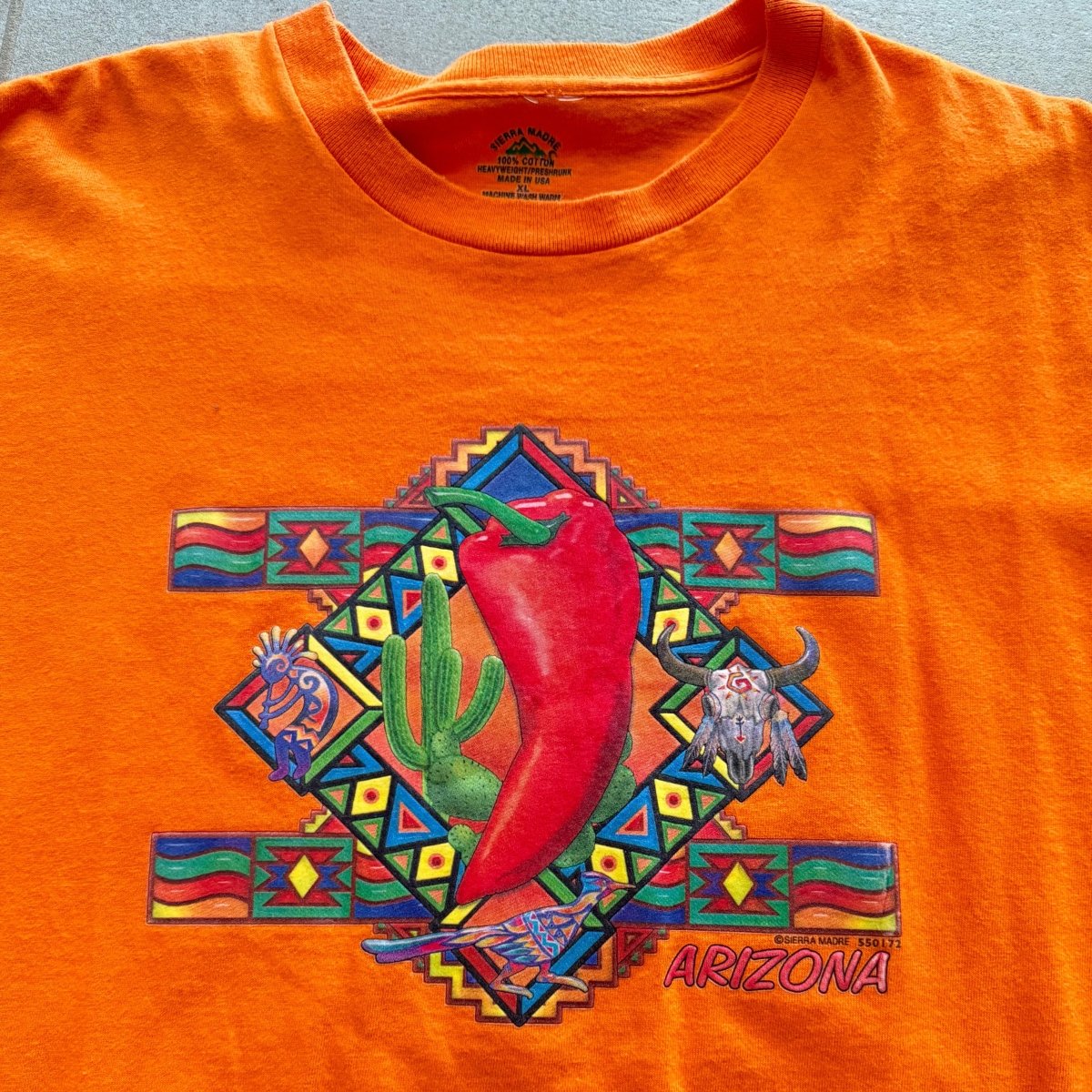 90s Arizona Chili Pepper Graphic Tourist Tee - Single Stitch Clothes - Afterthought Vintage