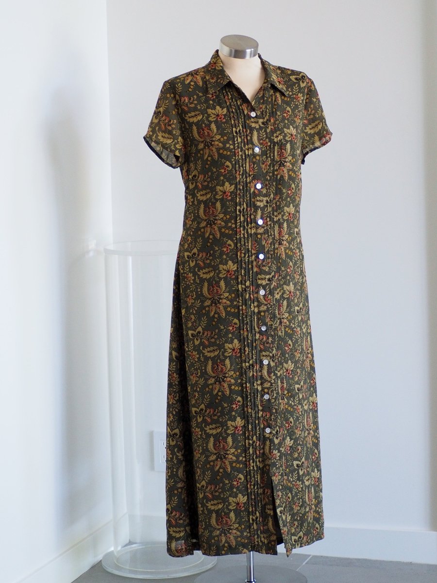 90s Charter Club Floral Maxi Dress Clothes - Afterthought Vintage