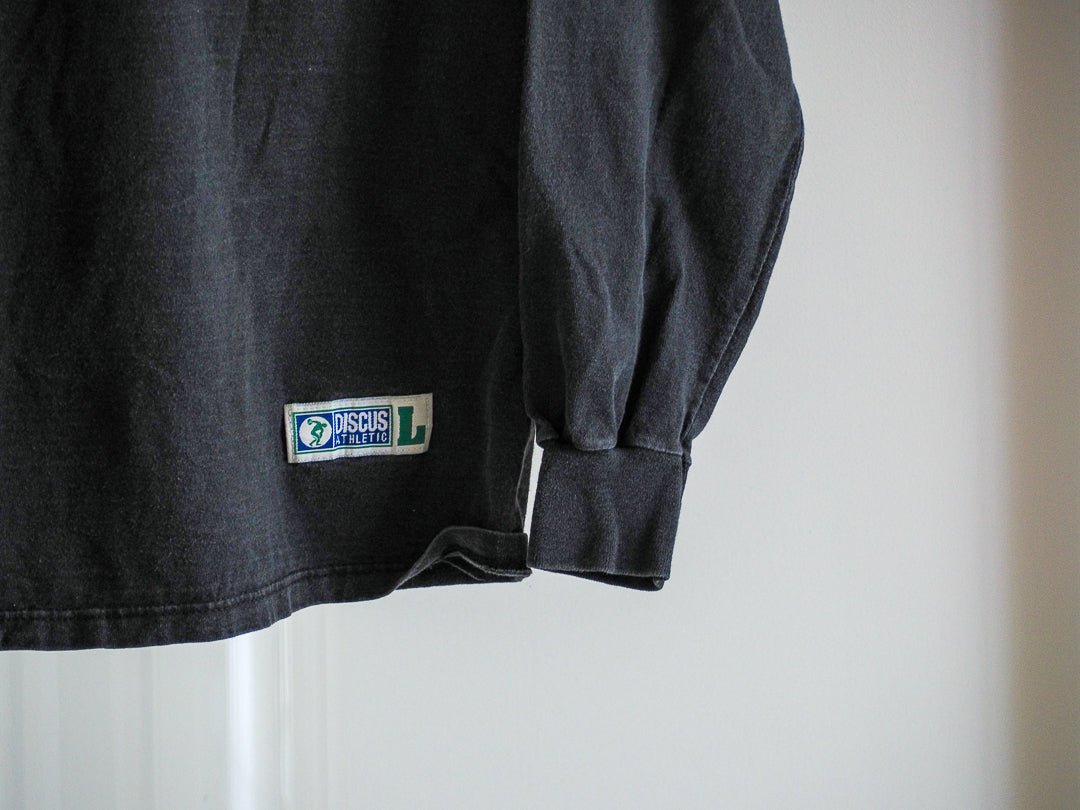 90s Discus Front Pocket Long Sleeve T-Shirt Clothes - Afterthought Vintage