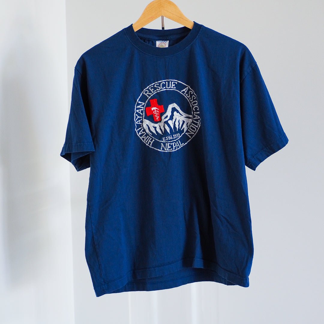 90s Embroidered Himalayan Rescue T-Shirt Clothes - Afterthought Vintage