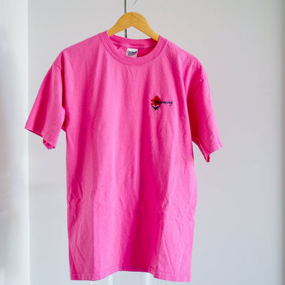 90s Embroidered Wyoming Flower T-Shirt Clothes - Afterthought Vintage