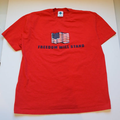 90s 'Freedom Will Stand' Tee Clothes - Afterthought Vintage