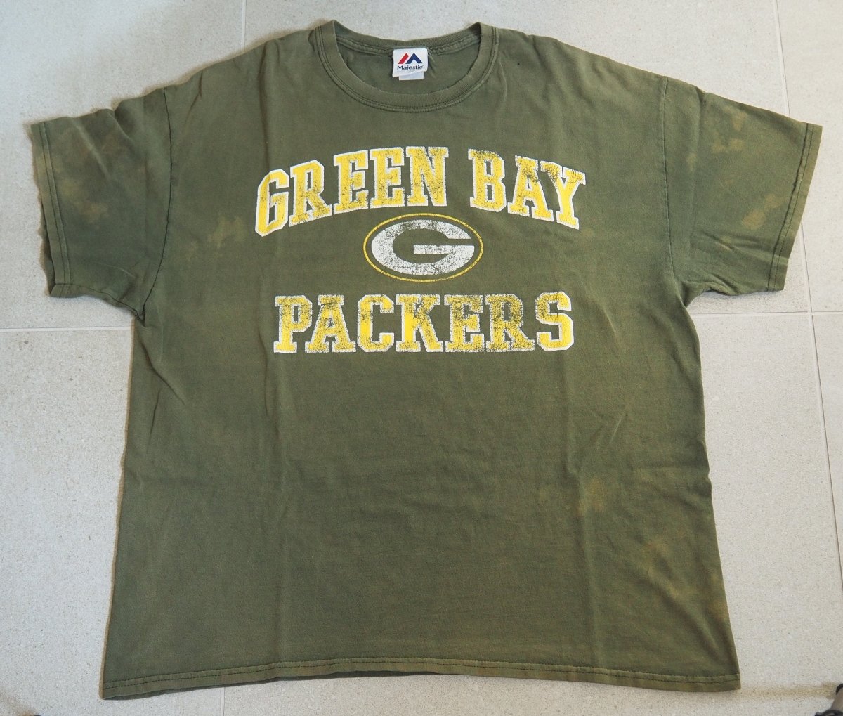 90s Green Bay Packers Faded Majestic Tee Clothes - Afterthought Vintage