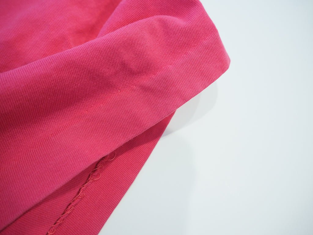 90s Hot Pink Blank Hanes Beefy - T - Single Stitch - M Clothes - Afterthought Vintage