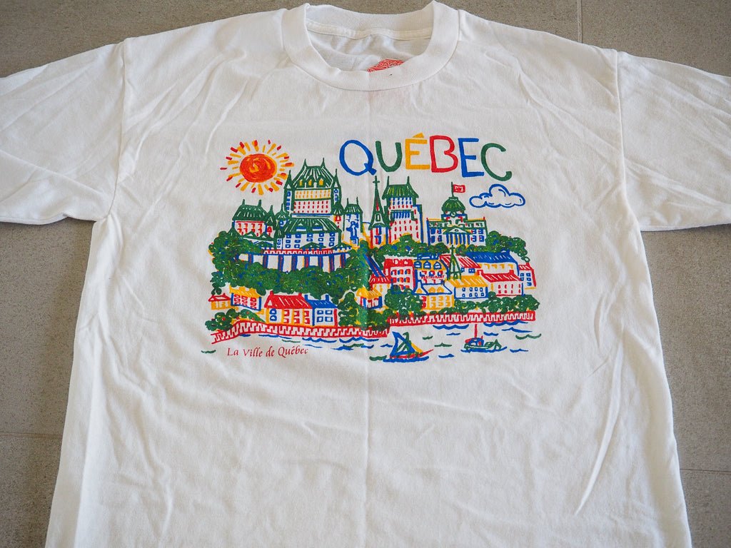 90s Quebec City Tee - Single Stitch - M Clothes - Afterthought Vintage