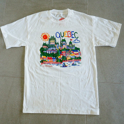 90s Quebec City Tee - Single Stitch - M Clothes - Afterthought Vintage