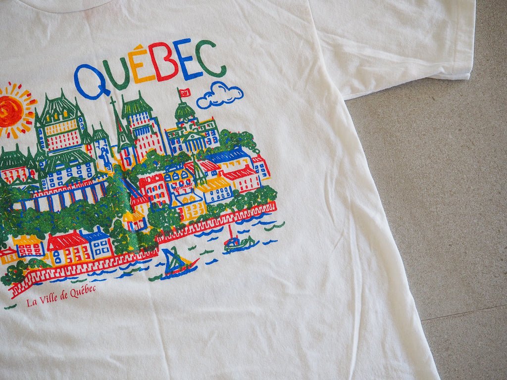 90s Quebec City Tee - Single Stitch - M Clothes - Afterthought Vintage