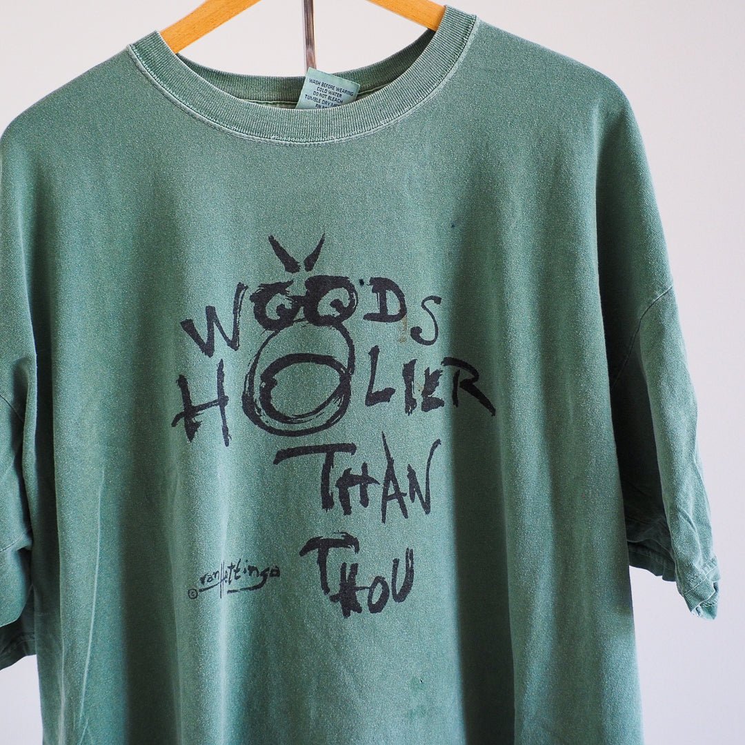 90s Woods Holier Than Thou Art T-Shirt Clothes - Afterthought Vintage