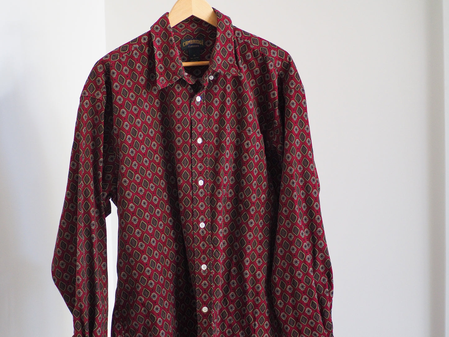 90s Cambridge Classics Paisley Corduroy Button Down