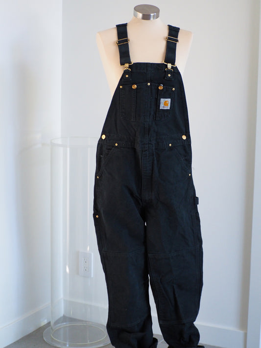 Carhartt Double Knee Black Classic Overalls