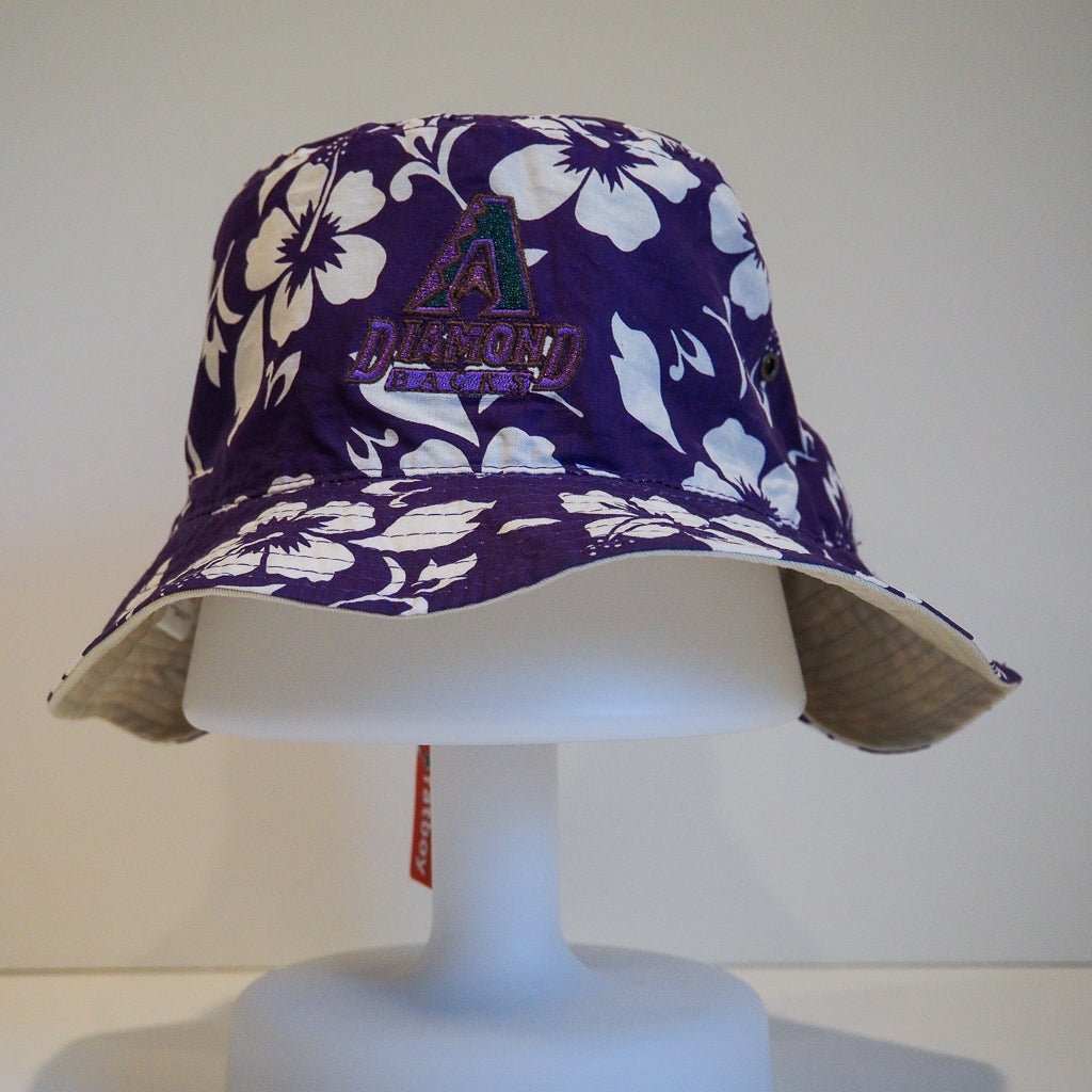 Arizona Diamondbacks Reversible Hawaiian Print Bucket hat Accessories - Afterthought Vintage