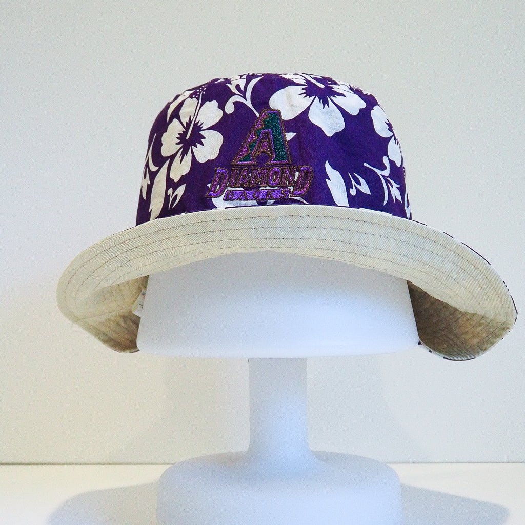 Arizona Diamondbacks Reversible Hawaiian Print Bucket hat Accessories - Afterthought Vintage