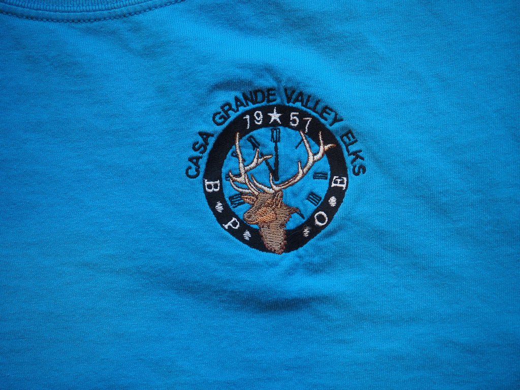 Casa Grande Elks Club Embroidered Tee - L Clothes - Afterthought Vintage