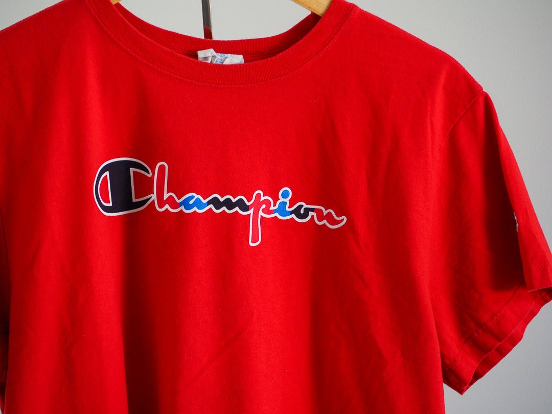 Champion Logo T-Shirt Clothes - Afterthought Vintage