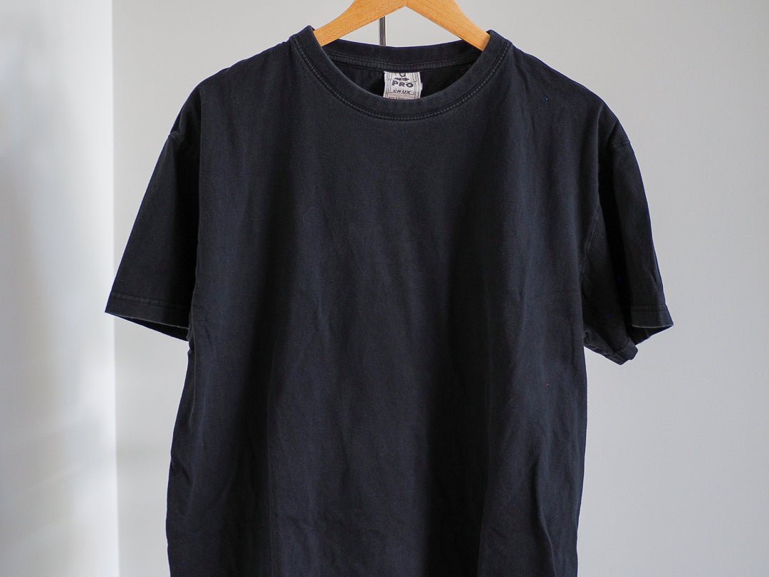 Crux Black Blank T-Shirt Clothes - Afterthought Vintage