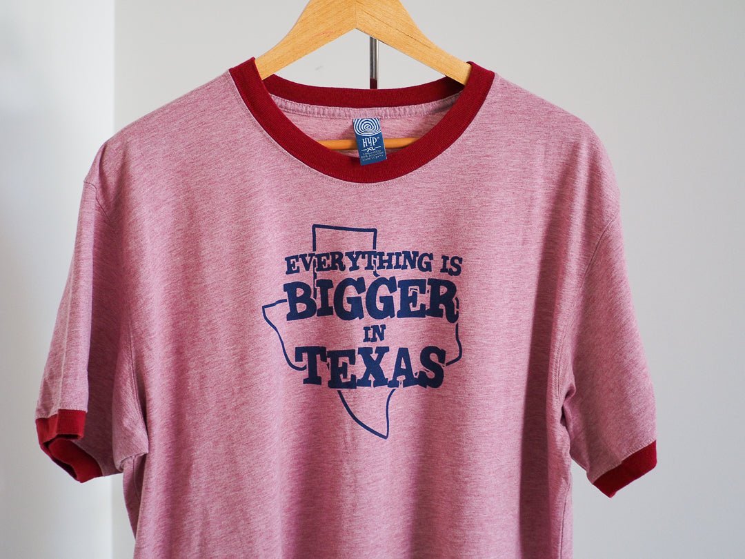 Everything's Bigger In Texas Ringer T-Shirt Clothes - Afterthought Vintage