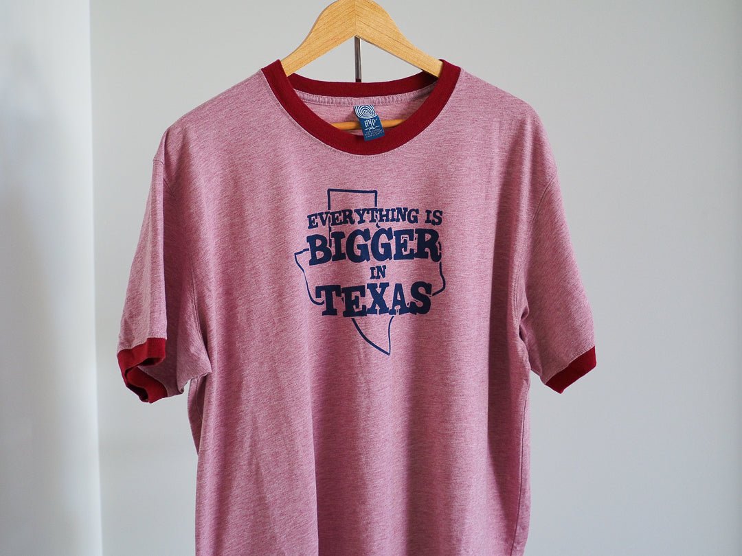 Everything's Bigger In Texas Ringer T-Shirt Clothes - Afterthought Vintage