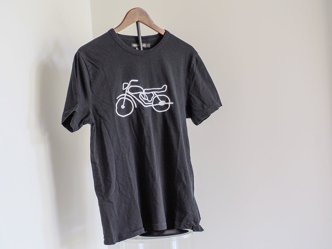 French Connection Embroidered Motorcycle Logo Shirt Clothes - Afterthought Vintage