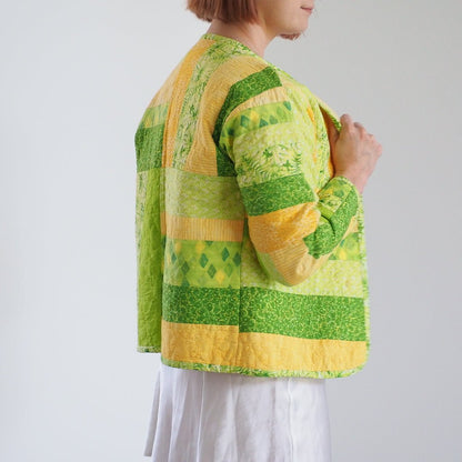 Handmade Upcycled Shell Jacket from Vintage Fabric Clothes - Afterthought Vintage