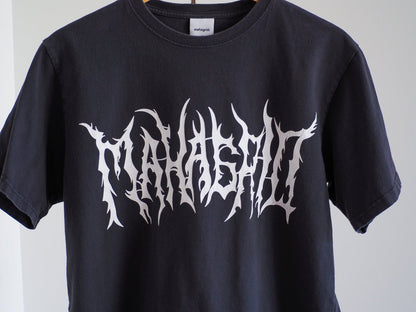 Mahagrid Korean Streetwear Black Logo Skate T-Shirt Clothes - Afterthought Vintage