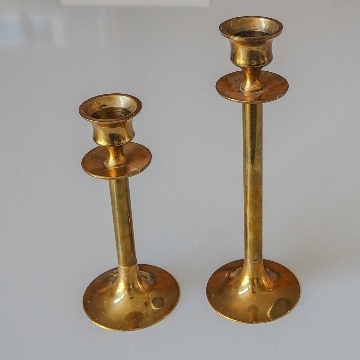 MCM Brass Candlesticks (Set of 2) Lifestyle - Afterthought Vintage