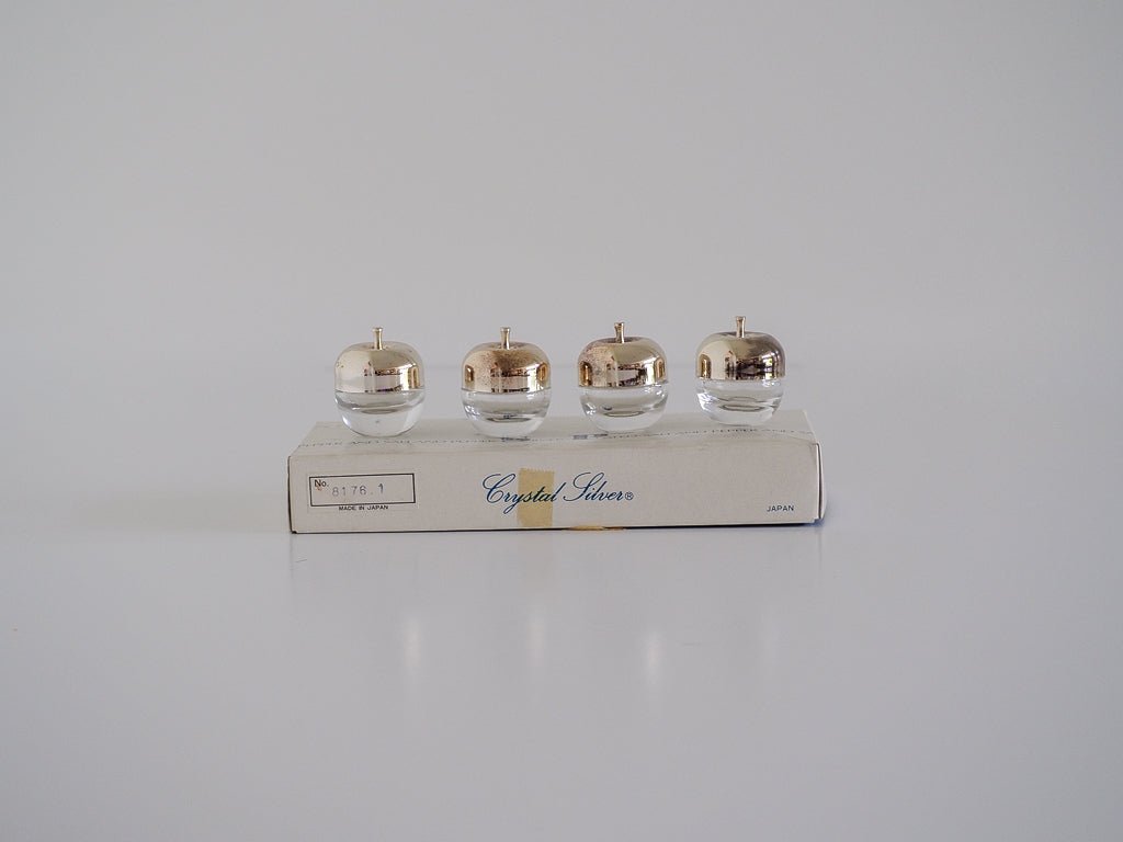 MCM Crystal Silver Salt & Pepper Shakes - Set of 4 Lifestyle - Afterthought Vintage