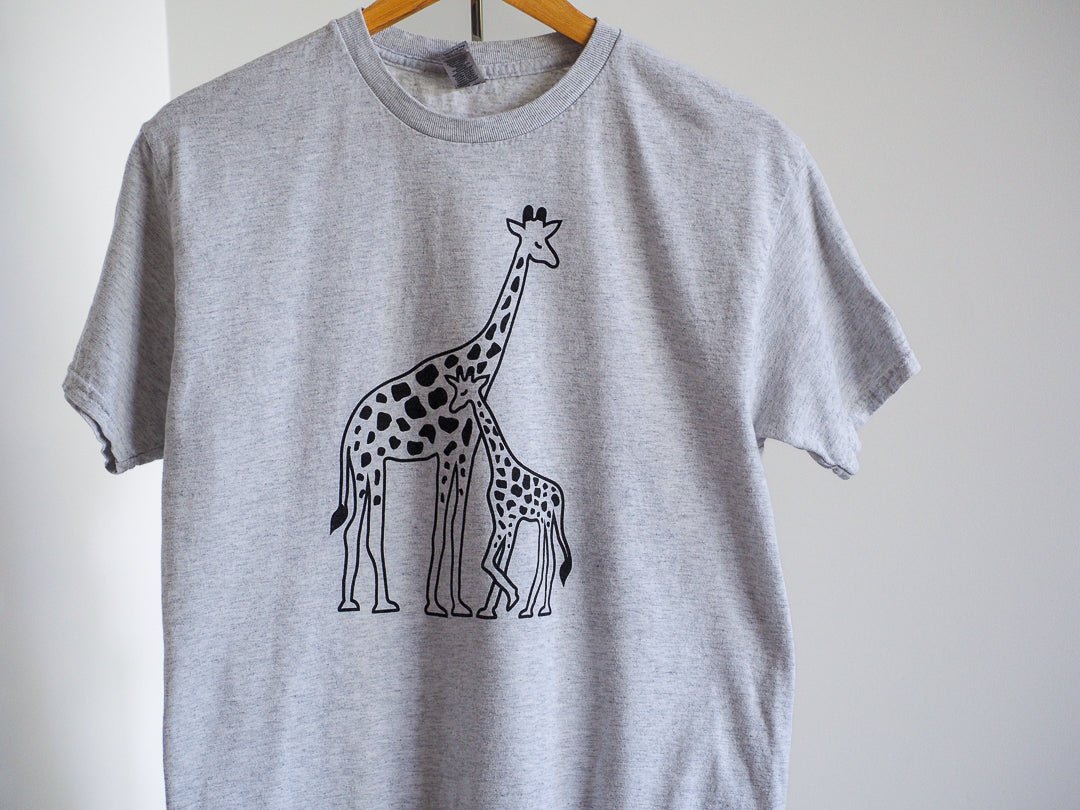 Mother - Child Giraffe Graphic T-Shirt Clothes - Afterthought Vintage