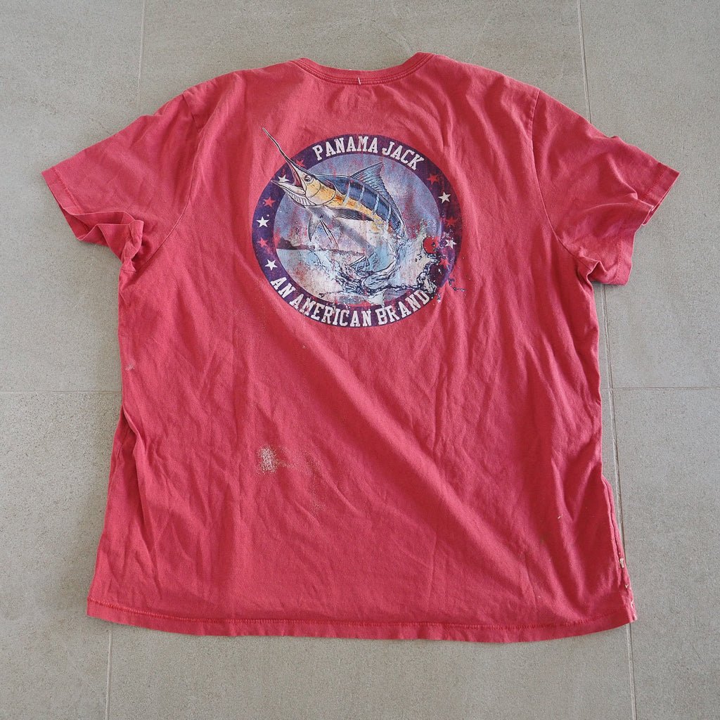 Panama Jack Marlin Graphic Tee - Thrashed Clothes - Afterthought Vintage