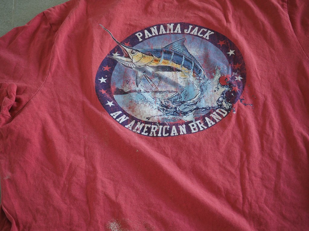 Panama Jack Marlin Graphic Tee - Thrashed Clothes - Afterthought Vintage