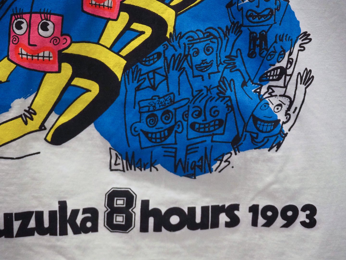 Rare 1993 Coca - Cola Suzuka 8 Hours T-Shirt – Mark Wigan Art, Moto Race, Single Stitch, Size L Clothes - Afterthought Vintage - Afterthought Vintage