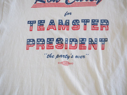 RARE - Teamster Pres. Ron Carey '91 Campaign Tee - Single Stitch - L Clothes - Afterthought Vintage