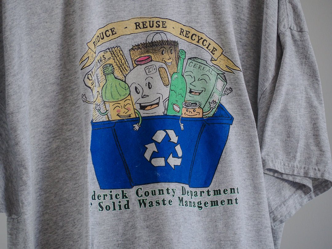 Reduce, Reuse, Recycle Graphic T-Shirt - Frederick County Dept. of Solid Waste Management Clothes - Afterthought Vintage