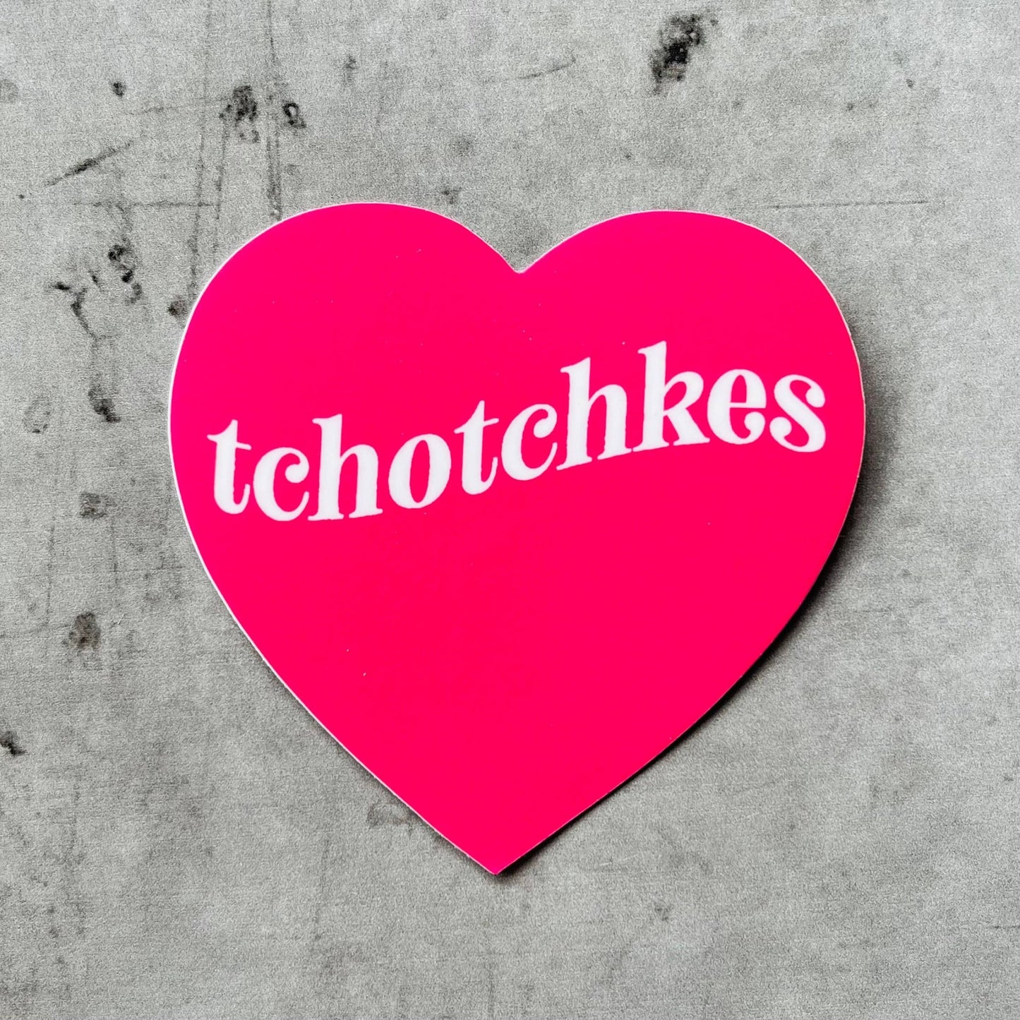 'Tchotchkes' Heart - Shaped Sticker by The Silver Spider Lifestyle - The Silver Spider Print Shop - Afterthought Vintage